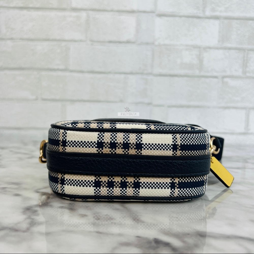 Coach Plaid Mini Dempsey Camera Bag In Signature Jacquard With Coach Patch - Picture 6 of 10